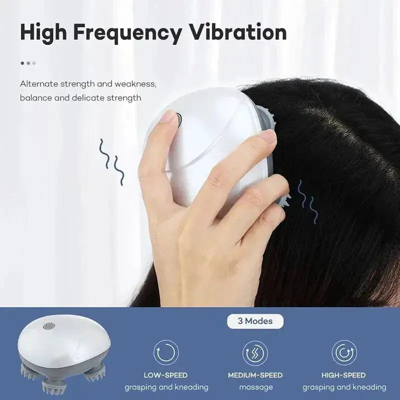 Electric Scalp & Body Massager – Stress Relief for Head, Neck & Shoulders