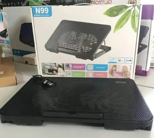 SPEED-X N99 2 FAN COOLING PAD WIHT TWO USB AND LIGHT
