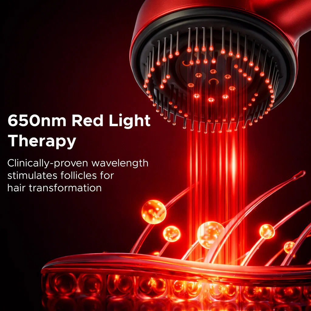 Effora's 3-1 Red Light Therapy Scalp Massager