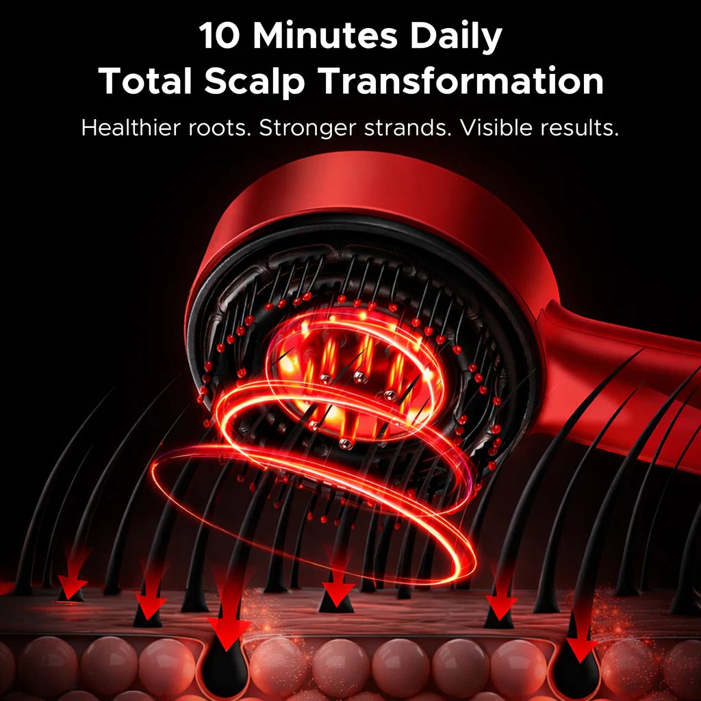 Effora's 3-1 Red Light Therapy Scalp Massager