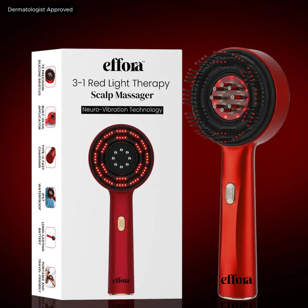 Effora's 3-1 Red Light Therapy Scalp Massager