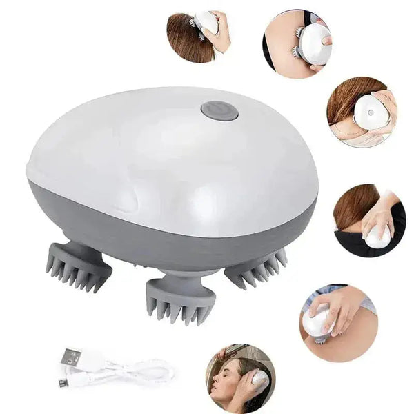 Electric Scalp & Body Massager – Stress Relief for Head, Neck & Shoulders