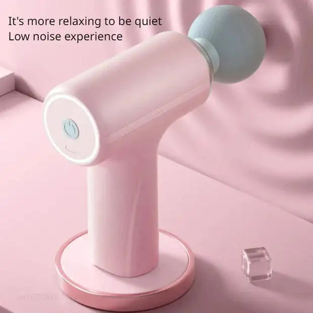 Handheld Deep Tissue Massage Gun – 4 Heads, 6 Speeds, Portable Pain Relief