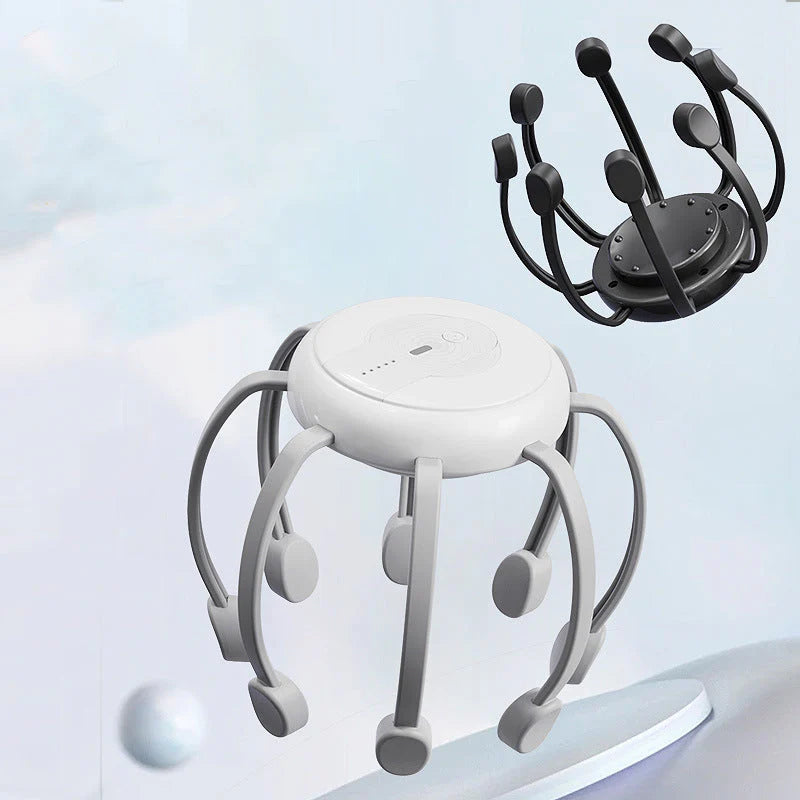 Intelligent Octopus Head Massager-Relaxing Kneading, Multiple Modes & Portable Design
